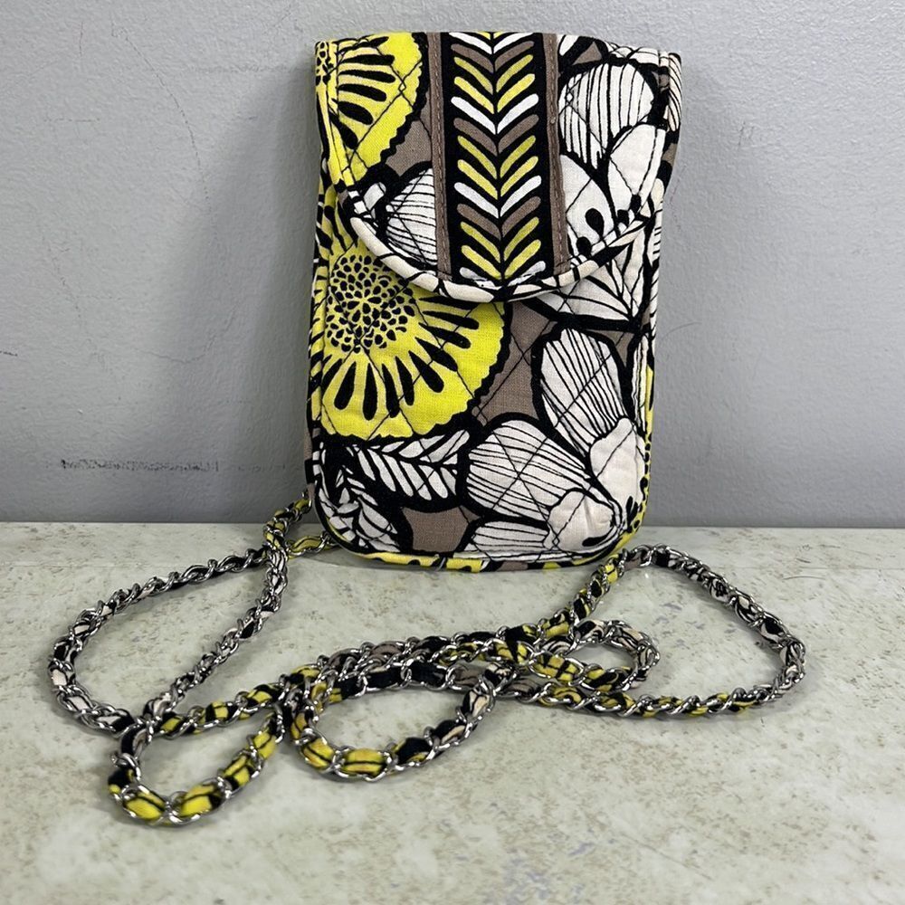 Vera Bradley Citron Glass Case Or Cell Phone Crossbody